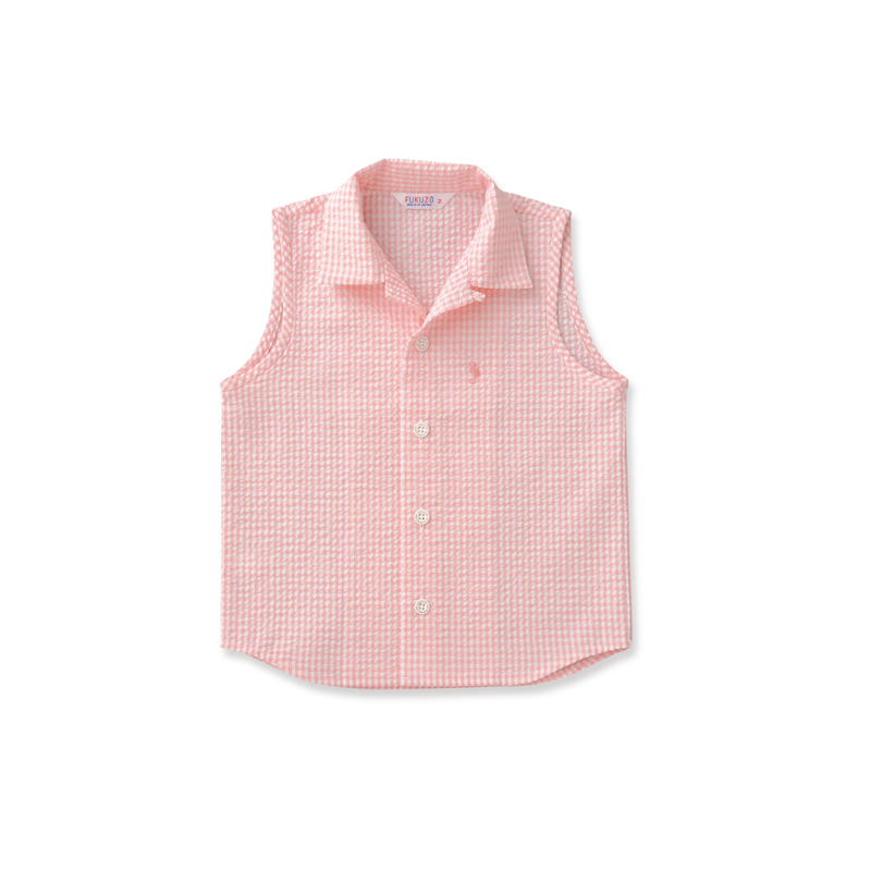 kids_No_sleeve_vest_pink