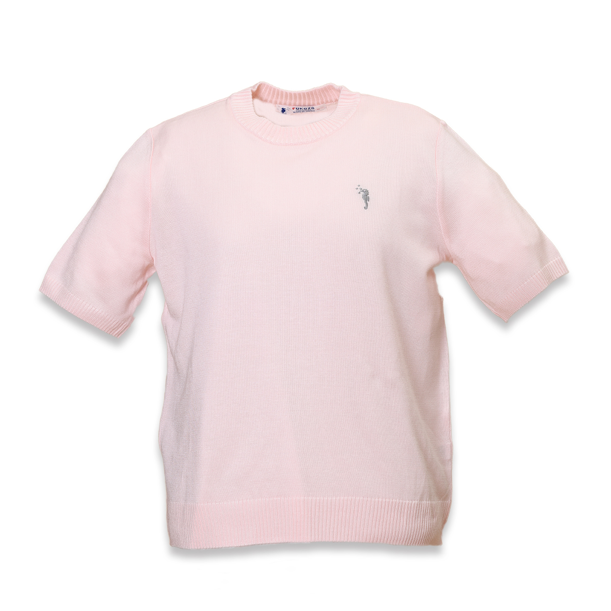 ラルゴ クルーセーター半袖 ピンク