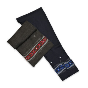 雪柄ニットマフラー